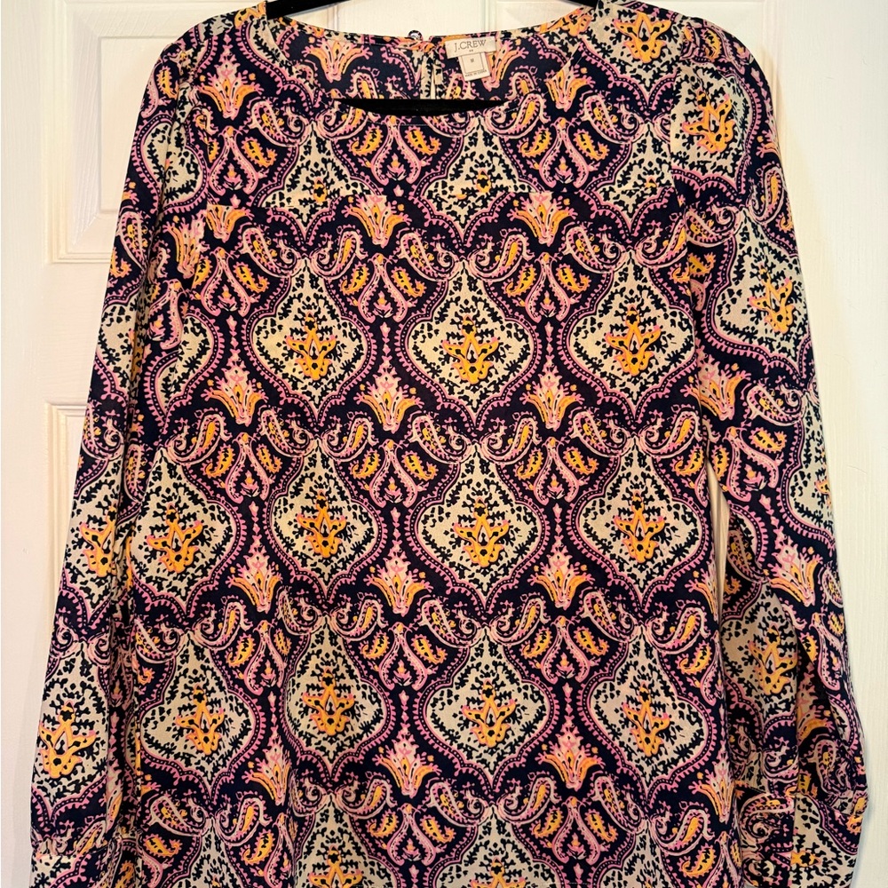 J. Crew Multicolored Blouse